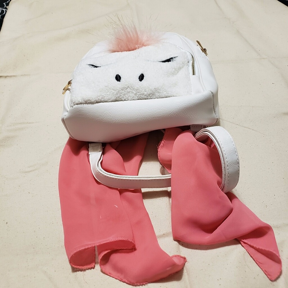 White Unicorn Mini Backpack - Picture 4 of 8